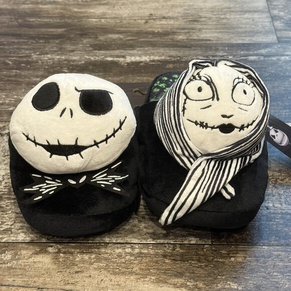 Disney Shoes - Nightmare Before Christmas Slippers Size 7/8 Jack Skellington Sally Disney NWT
